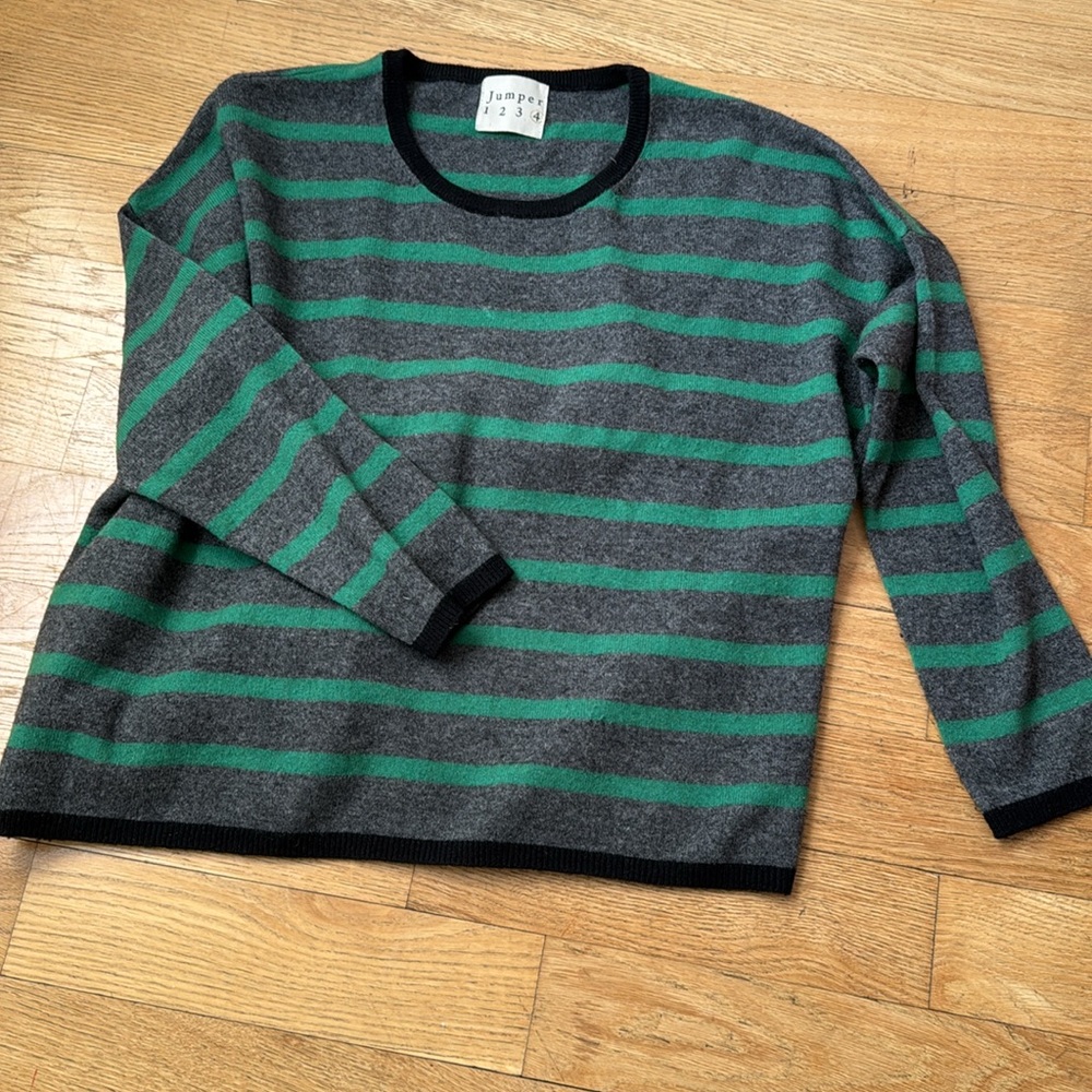 Jumper 1234 cashmere striped crewneck - Picture 2 of 15